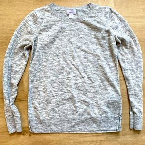 Black and Gray Marled Sweater